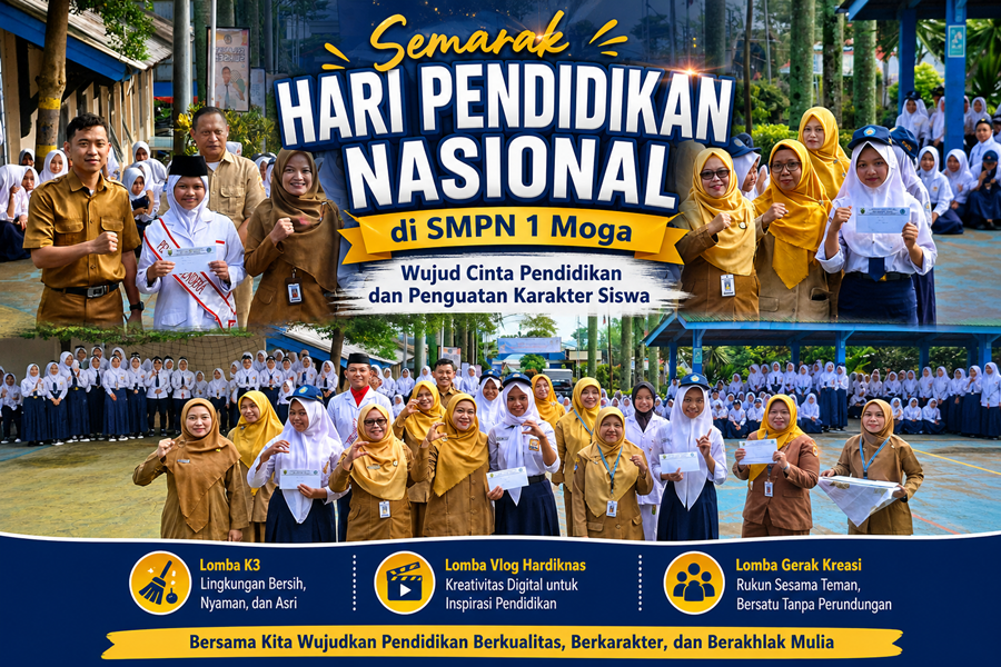Semarak Hari Pendidikan Nasional di SMPN 1 Moga: Wujud Cinta Pendidikan dan Penguatan Karakter Siswa