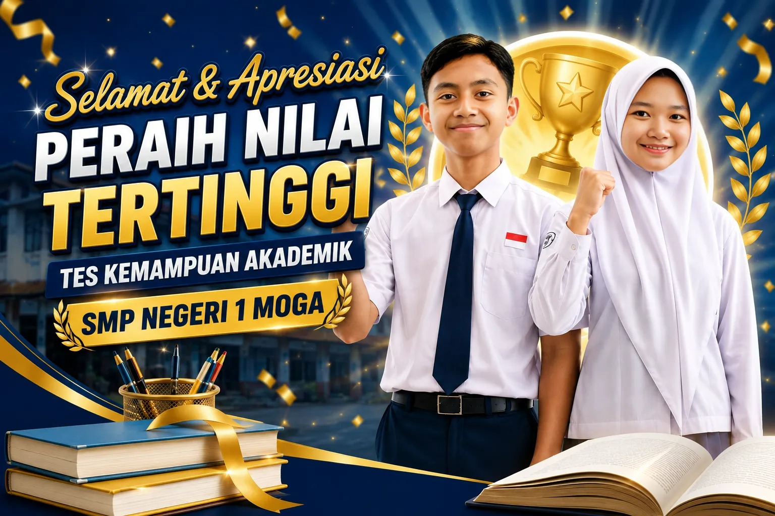 Prestasi Membanggakan Siswa SMP Negeri 1 Moga pada Tes Kemampuan Akademik
